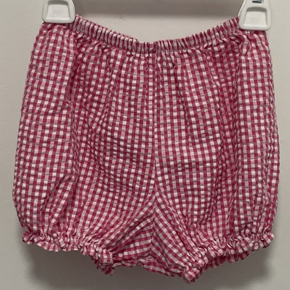 Youngland Seersucker Gingham Ladybug dress and bubble bottoms Size 12M - Picture 8 of 10